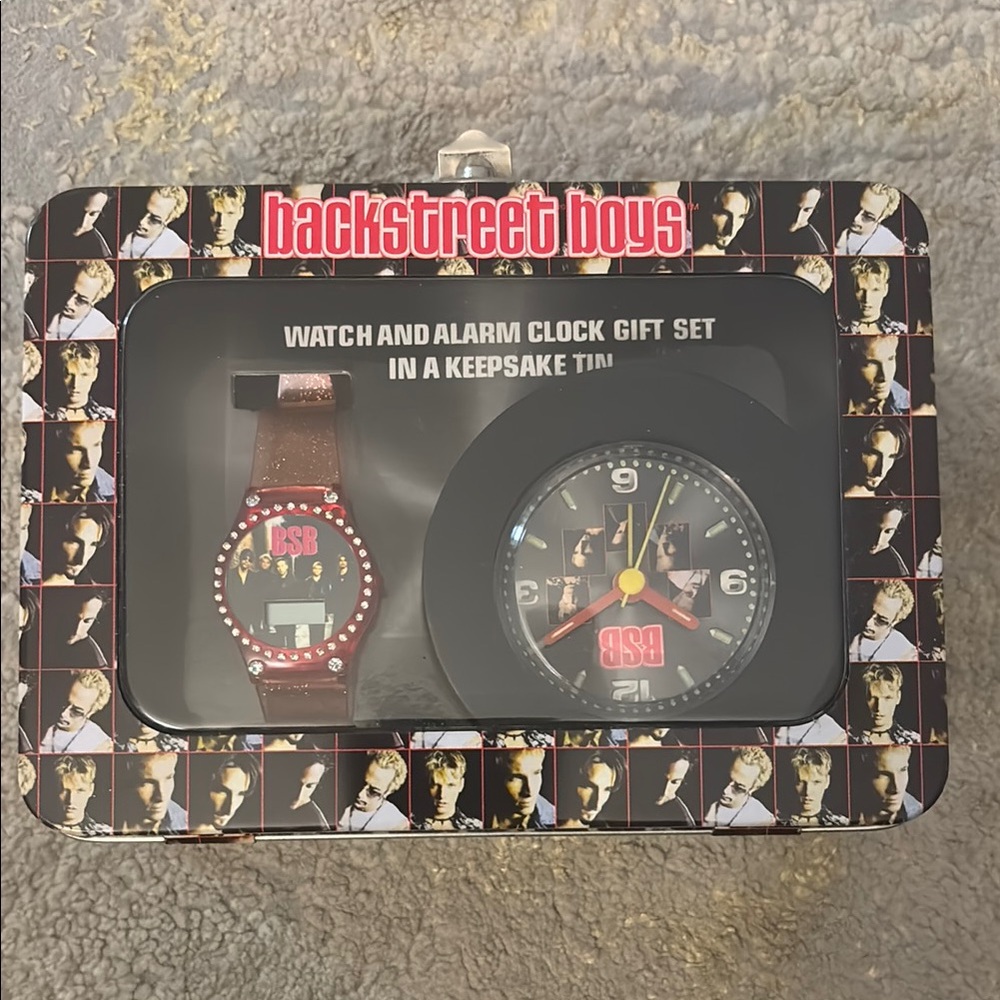 Backstreet Boys Watch and Alarm Clock Gift Set